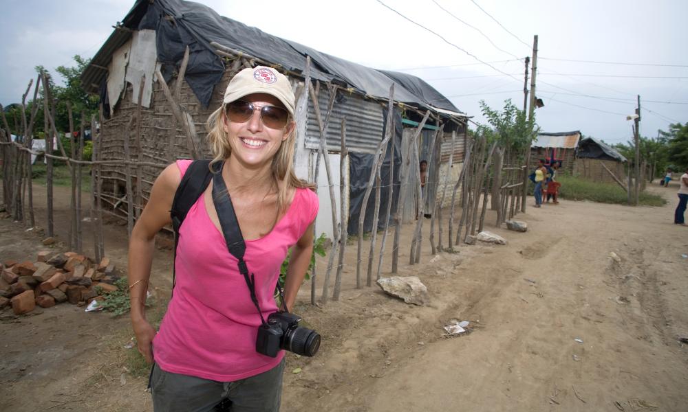 Film-maker Kate Horne in Colombia